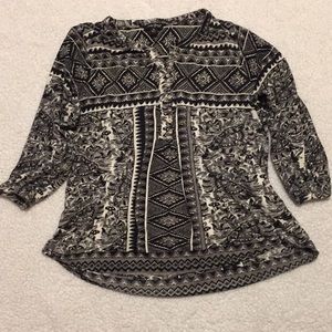 Lucky Brand Women’s Aztec top - size M